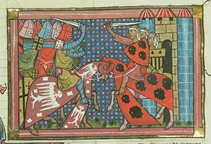Longinus Prints: The Fall of Edessa, 1144 (From Li rommans de Godefroy de Buillon et de Salehadin')