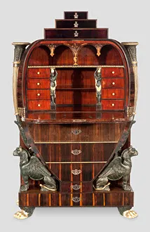 Fall-Front Desk, Vienna, c. 1810. Creator: Unknown