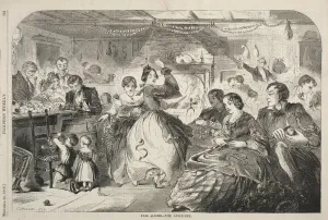 Fall Games - The Apple Bee, 1859. Creator: Winslow Homer (American, 1836-1910)
