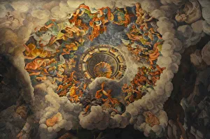 The Fall of the Giants (Sala dei Giganti), 1536. Artist: Romano, Giulio (1499-1546) The Fall of the Giants (Sala dei Giganti), 1536. Artist: Romano, Giulio (1499-1546)