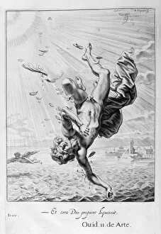 The Fall of Icarus, 1655. Artist: Michel de Marolles
