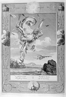 The fall of Icarus, 1733. Artist: Bernard Picart