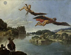 Saraceni Prints: The Fall of Icarus. Artist: Saraceni, Carlo (1579-1620)