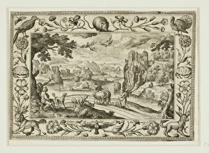 The Fall of Icarus, from Landscapes with Old and New Testament Scenes and Hunting Scenes