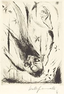 Walter Gallery: The Fall into Infinity, 1918. Creator: Walter Gramatté