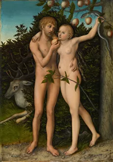Expulsion From The Paradise Collection: The Fall of Man, after 1537. Artist: Cranach, Lucas, the Elder (1472-1553)