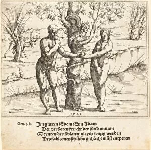 Tree Of Life Gallery: The Fall of Man, 1548. Creator: Augustin Hirschvogel