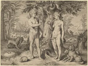Matham Jacob Prints: The Fall of Man, 1606. Creator: Jacob Matham