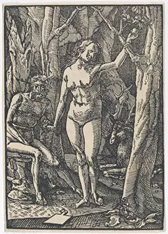 Adam And Eve Collection: The Fall of Man, ca. 1508-1532. Creator: Ludwig Krug
