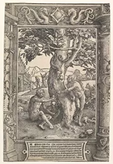 Lucas Collection: The Fall of Man, ca. 1517. Creator: Lucas van Leyden