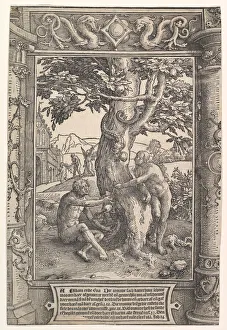 Tree Of Knowledge Collection: The Fall of Man, ca. 1517. Creator: Lucas van Leyden