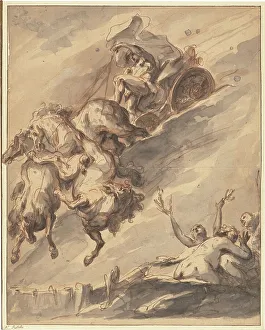 Diziani Gaspare Prints: The Fall of Phaeton, 1745/1750. Creator: Gaspare Diziani