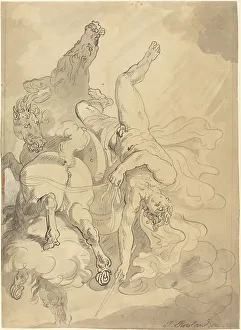 Phaeton Prints: The Fall of Phaeton. Creator: Thomas Rowlandson