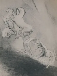 Phaeton Prints: The Fall of Phaeton, late 19th century, (1946). Artist: Odilon Redon