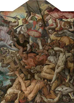 Final Judgment Prints: The Fall of the Rebel Angels, 1554. Creator: Floris, Frans, the Elder (1519-1570)