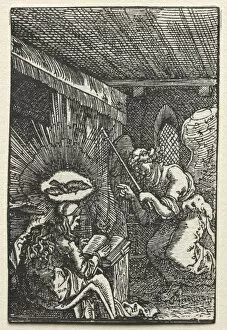 Albrecht Altdorfer Gallery: The Fall and Redemption of Man: The Annunciation, c. 1515. Creator: Albrecht Altdorfer (German, c)