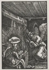 Albrecht Altdorfer German Prints: The Fall and Redemption of Man: The Annunciation