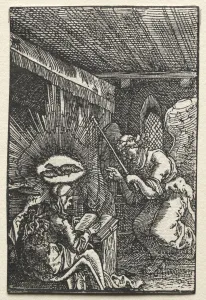 Albrecht Altdorfer German Prints: The Fall and Redemption of Man: The Annunciation