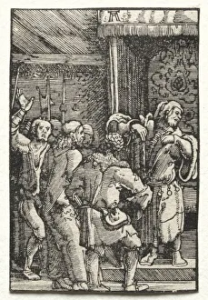 Albrecht Altdorfer German Prints: The Fall and Redemption of Man: Christ before Caiaphas