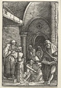 Albrecht Altdorfer German Prints: The Fall and Redemption of Man: Christ Disputing with the Doctors, c. 1515. Creator