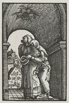 Albrecht Altdorfer Gallery: The Fall and Redemption of Man: The Embrace of Joachim and Anne at the Golden Gate, c