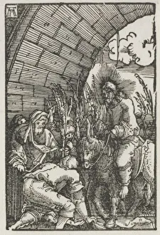 The Fall and Redemption of Man: The Entry into Jerusalem, c. 1515. Creator: Albrecht Altdorfer
