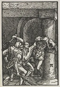 Albrecht Altdorfer German Prints: The Fall and Redemption of Man: Flagellation of Christ