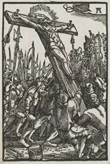 Albrecht Altdorfer Gallery: The Fall and Redemption of Man: The Raising of the Cross, c. 1515. Creator: Albrecht Altdorfer
