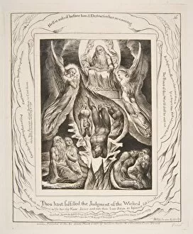 Book Of Job Gallery: The Fall of Satan, from Illustrations of the Book of Job, 1825-26. Creator: William Blake