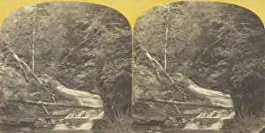 Albumen Print Stereo Collection: Fall at Shurger s, East shore Cayuga Lake, near Ithaca, N.Y. 1860 / 65. Creator: J. C