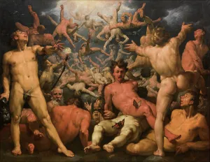 Fallen Prints: The Fall of the Titans, 1588-1590. Creator: Cornelis Cornelisz van Haarlem