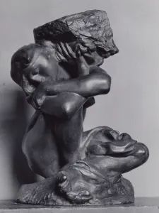 Weight Prints: The Fallen Caryatid Carrying Her Stone, Modeled 1881-82, cast 1902 / 24