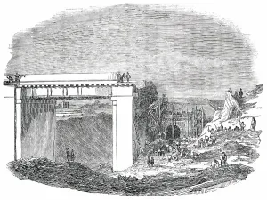 Industrial Accident Prints: Fallen Railway Arches in Copenhagen-Fields, 1850. Creator: Unknown