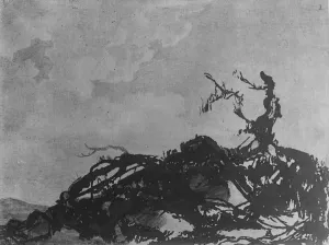 Etching And Aquatint Prints: The Fallen Tree, ca. 1785. Creator: Alexander Cozens