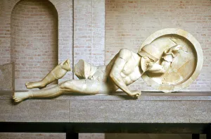 Fallen warrior from the East Pediment of the Temple of Aphaia, Aegina, Greece, built c500-c480 BC