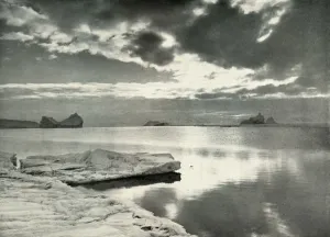Desolate Prints: The Falling of the Long Polar Night, c1910-1913, (1913). Artist: Herbert Ponting