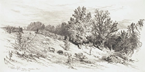 Smillie Prints: A Fallow Field, 1883. Creator: James David Smillie
