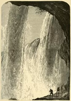 Under the Falls, Canada Side, 1872. Creator: Frederick William Quartley