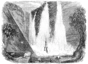 Natural Phenomenon Prints: Falls of Garsuppah, Canara District