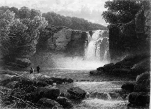 Powys Prints: Falls of the Hespte, c1870