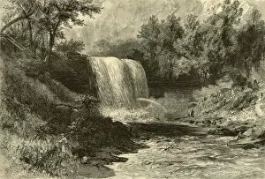 Falls of Minnehaha, 1874. Creator: Alfred Waud
