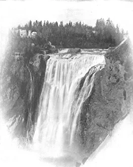 Falls of Montmorency, Quebec, Canada, c1900. Creator: Unknown Falls of Montmorency, Quebec, Canada, c1900. Creator: Unknown