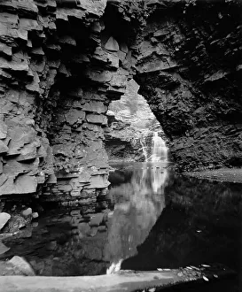 Canyon Prints: Falls in Nay Aug Glen, Scranton, Pa. c1900. Creator: Unknown