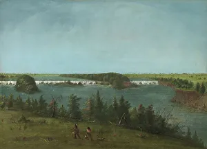 George Catlin Prints: The Falls of Saint Anthony, 1871. Creator: George Catlin