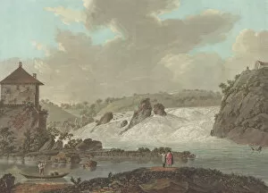Falls of Schaffhausen, c. 1784. Creator: Charles-Melchior Descourtis
