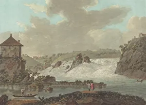 Falls of Schaffhausen, c. 1784. Creator: Charles-Melchior Descourtis