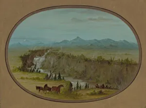 Rockies Prints: Falls of the Snake River, 1855 / 1869. Creator: George Catlin