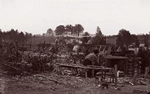 Andrew Joseph Russell Gallery: Falmouth, Virginia. Abandoned Camp, 1862. Creators: Andrew Joseph Russell