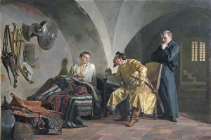 Dmitry I Gallery: False Dmitry I in the Adam Wisniowiecki House, 1876. Artist: Nevrev, Nikolai Vasilyevich (1830-1904)