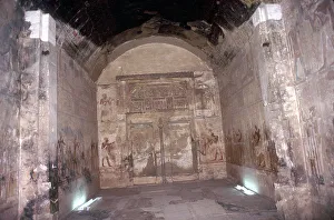 Abydos Collection: False Doors and Wallpaintings, Temple of Sethos I, Abydos, Egypt, 19th Dynasty, c1280 BC